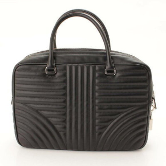 Prada Dianagram Quilted Handbag Black - Picture 3 of 10